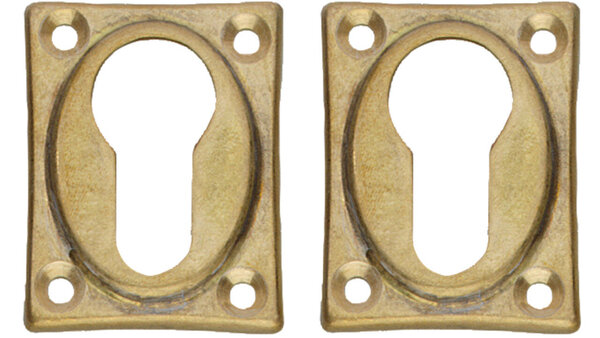 Intersteel Cilinderrozetten 47x37x5mm messing getrommeld