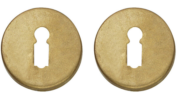 Intersteel Sleutelrozetten verdekt ø49x7mm messing getrommeld