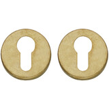 Intersteel Cilinderrozetten verdekt ø49x7mm messing getrommeld