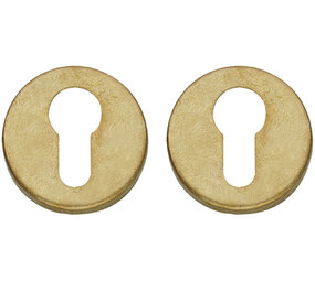 Intersteel Cilinderrozetten verdekt ø49x7mm messing getrommeld Intersteel Cilinderrozetten verdekt ø49x7mm messing getrommeld