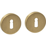 Intersteel Sleutelrozetten verdekt ø53x9mm PVD messing getrommeld