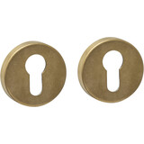 Intersteel Cilinderrozetten verdekt ø53x9mm PVD messing getrommeld