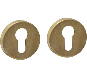 Intersteel Cilinderrozetten verdekt ø53x9mm PVD messing getrommeld Intersteel Cilinderrozetten verdekt ø53x9mm PVD messing getrommeld