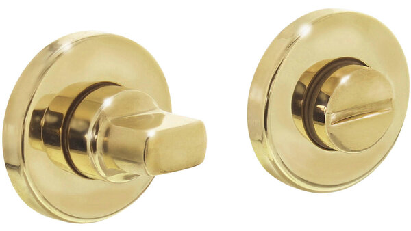 Intersteel WC-sluiting verdekt ø50x8mm met stift 8x8mm messing gelakt