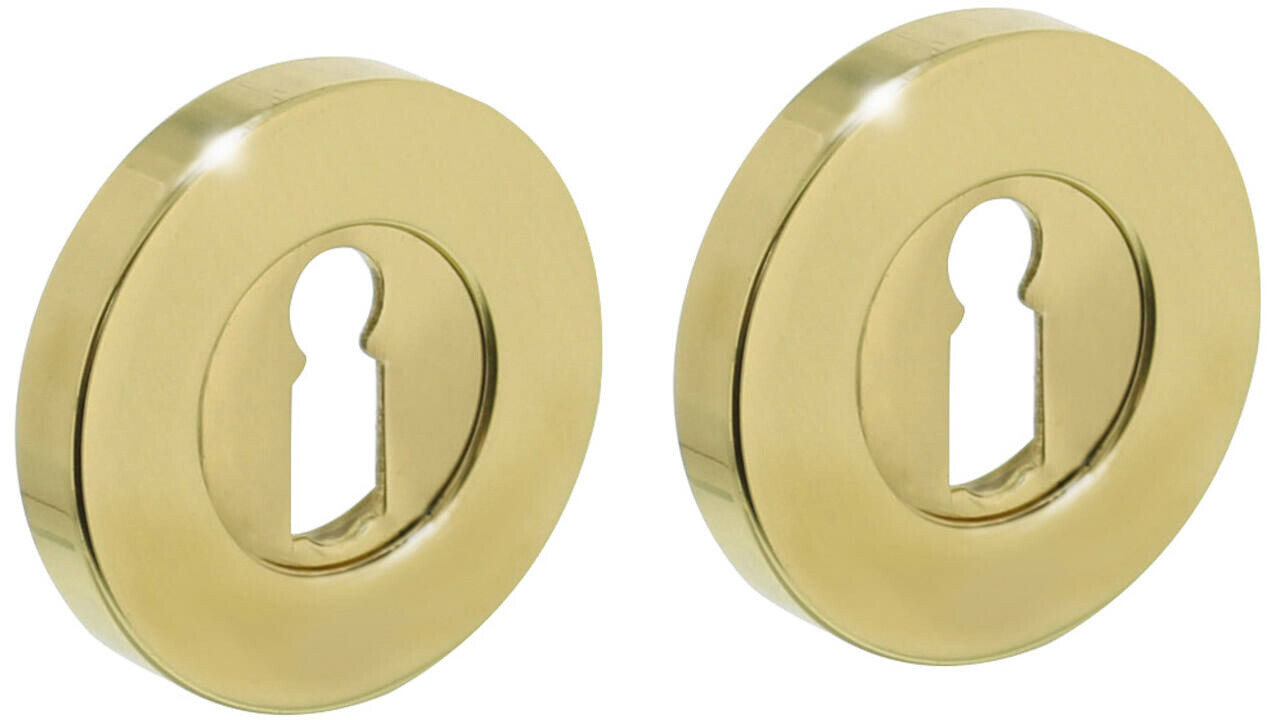 Intersteel Sleutelrozetten verdekt ø50x8mm messing gelakt