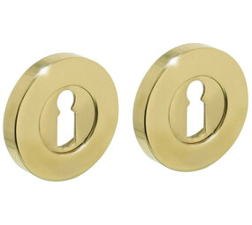 Intersteel Sleutelrozetten verdekt ø50x8mm messing gelakt