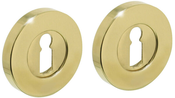 Intersteel Sleutelrozetten verdekt ø50x8mm messing gelakt