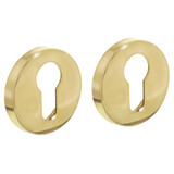 Intersteel Cilinderrozetten verdekt ø50x8mm messing gelakt