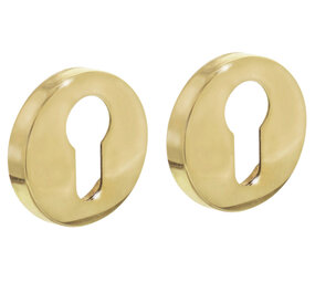 Intersteel Cilinderrozetten verdekt ø50x8mm messing gelakt