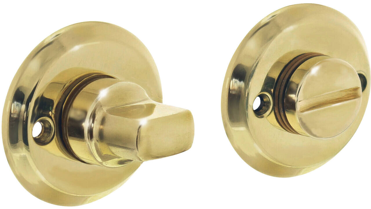 Intersteel WC-sluiting ø50x5mm met stift 8x8mm messing gelakt