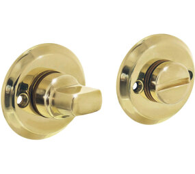 Intersteel WC-sluiting ø50x5mm met stift 8x8mm messing gelakt