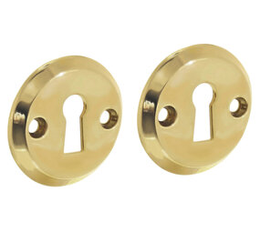 Intersteel Sleutelrozetten ø50x5mm messing gelakt