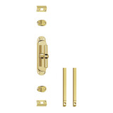 Intersteel Set kruk-espagnolet T-kruk inclusief stangenset 2x 1250mm messing gelakt