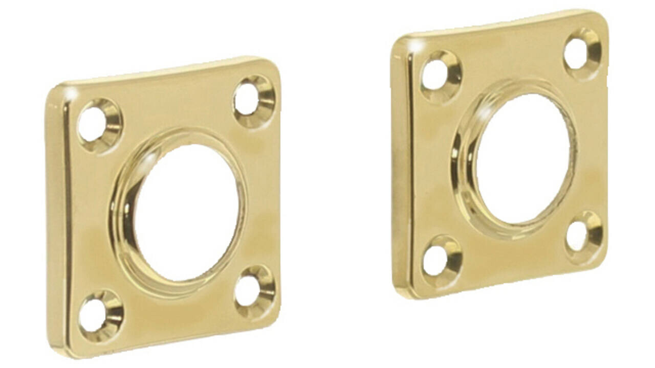 Intersteel Rozetten 38x38x5mm messing gelakt