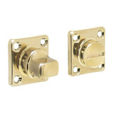 Intersteel WC-sluiting 38x38x5mm met stift 8x8mm messing gelakt