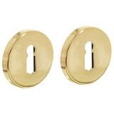 Intersteel Sleutelrozetten verdekt ø49x7mm messing gelakt