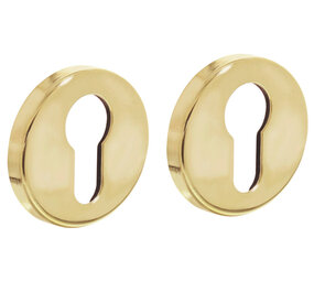 Intersteel Cilinderrozetten verdekt ø49x7mm messing gelakt Intersteel Cilinderrozetten verdekt ø49x7mm messing gelakt