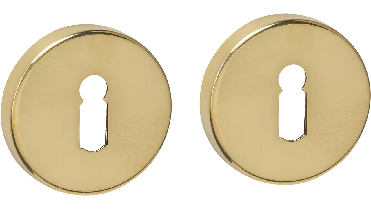 Intersteel Sleutelrozetten verdekt ø53x9mm PVD messingkleur