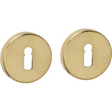 Intersteel Sleutelrozetten verdekt ø53x9mm PVD messingkleur