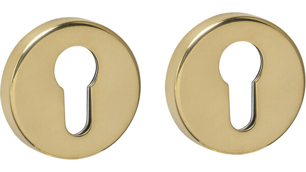 Intersteel Cilinderrozetten verdekt ø53x9mm PVD messingkleur