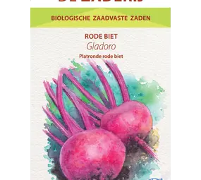 De Zaderij Biologische Gladoro platte gladde ronde rode biet