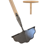 De Wit De Wit Graskantsteker gesmeed met golfsnede essen steel 850mm