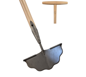 De Wit De Wit Graskantsteker gesmeed met golfsnede essen steel 850mm