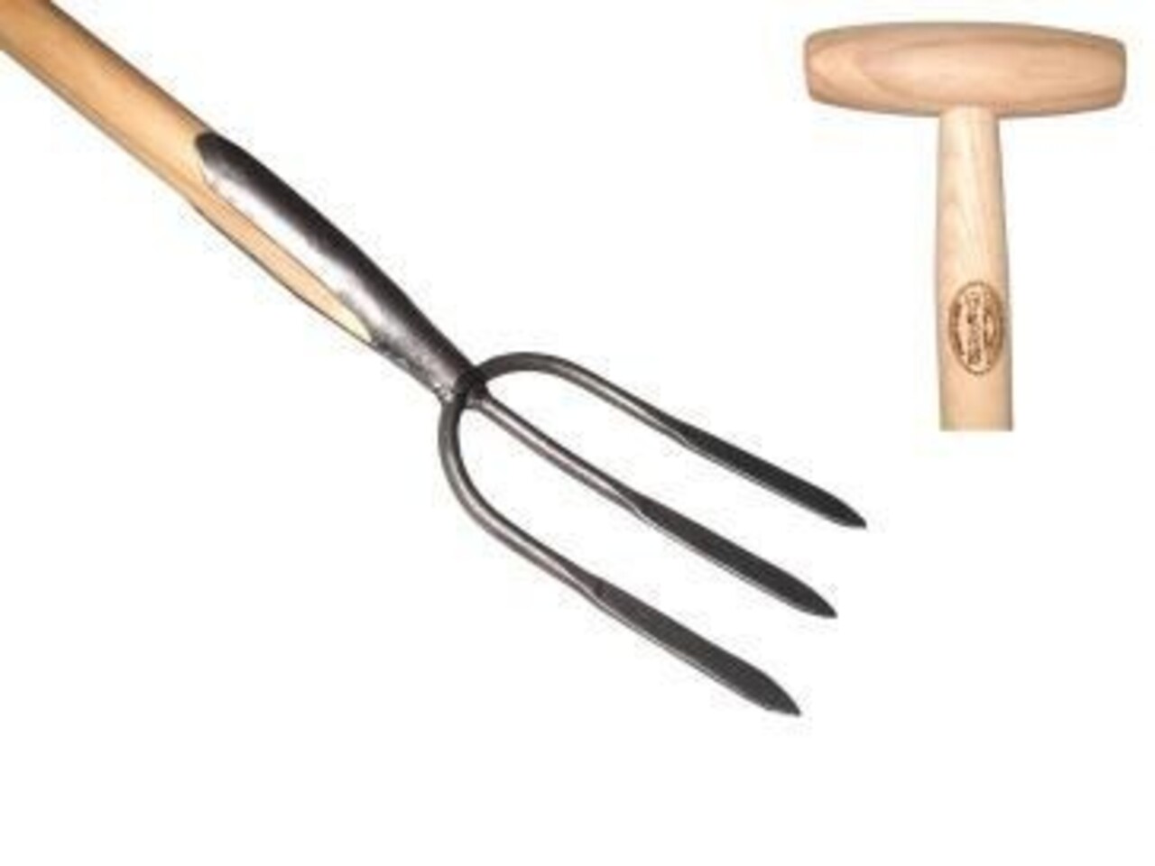 De Wit De Wit Tuinvork 3 tands essen steel 900mm