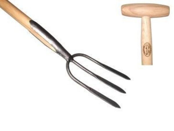De Wit De Wit Tuinvork 3 tands essen steel 900mm