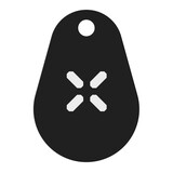 Intersteel Intersteel  Black X NFC tags zwart set van 4 stuks  Nieuw Black X NFC tags zwart set van 4 stuks