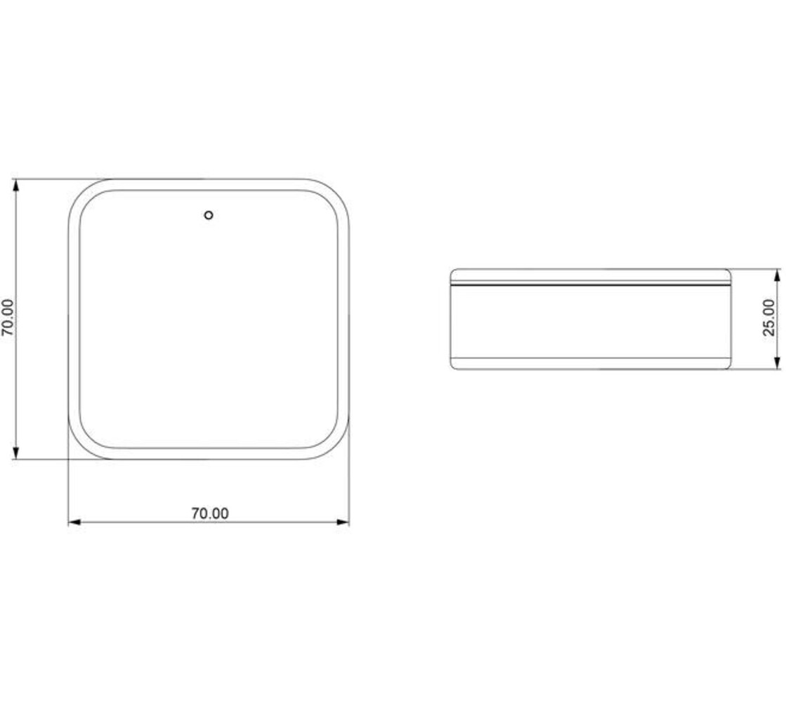 Intersteel Intersteel Black X Wi-Fi bridge 70x70x25mm met kabel Type C USB wit