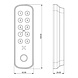 Intersteel Intersteel Black X xPad+ ovaal 138x42mm zwart