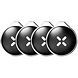 Intersteel Intersteel Black X afstandsbediening xKey zwart set van 4 stuks
