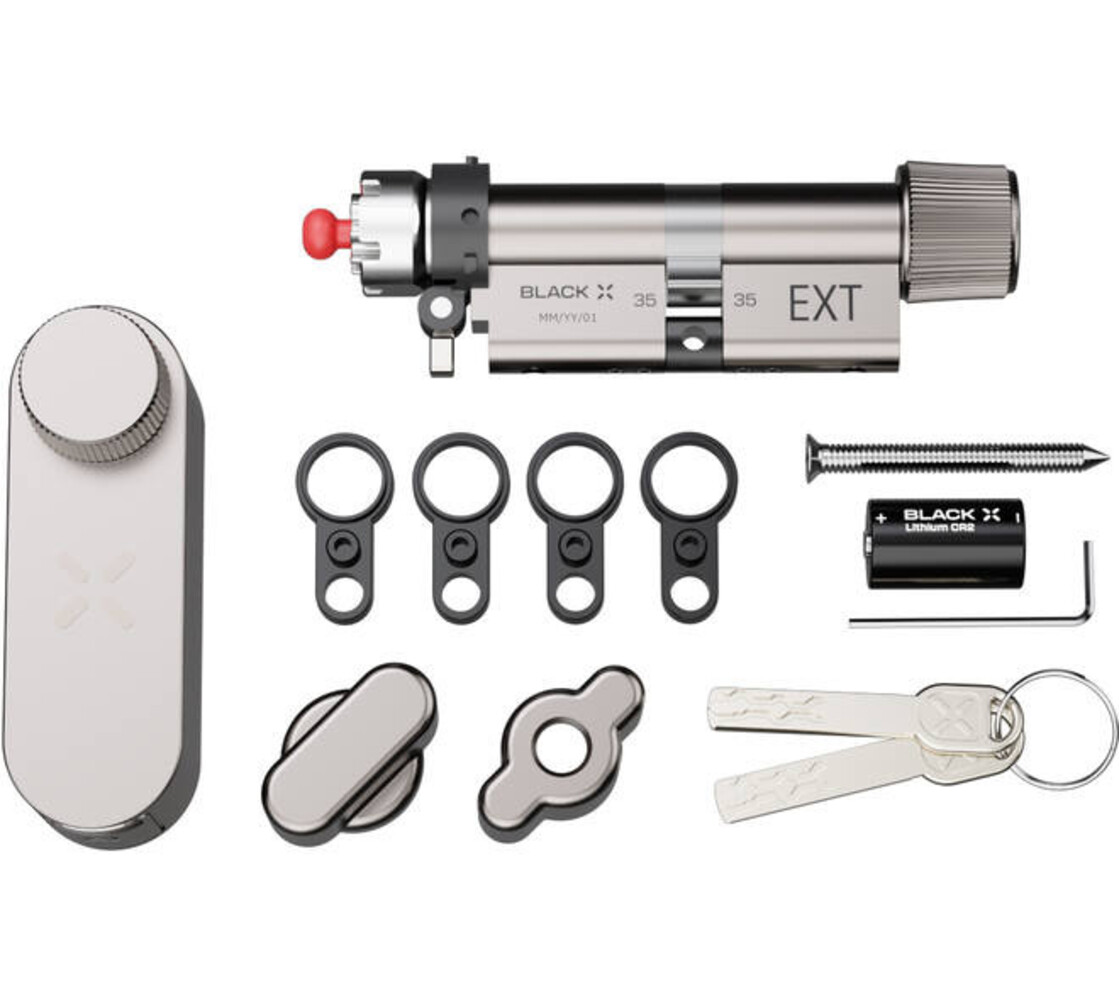 Intersteel Intersteel Black X Smart Lock 35/35mm - 45/45mm mat nikkel