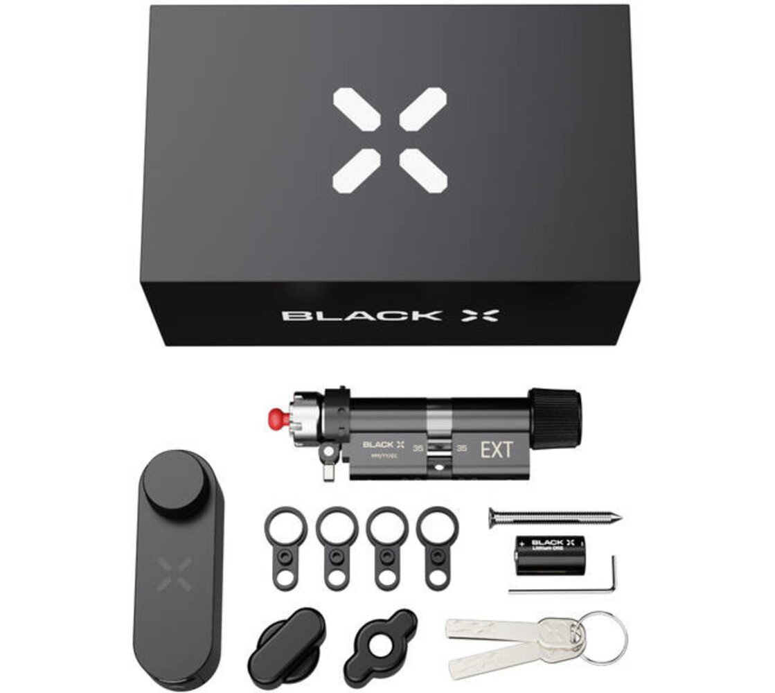 Intersteel Intersteel Black X Smart Lock 35/35mm - 45/45mm zwart