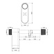 Intersteel Intersteel Black X Smart Lock 35/35mm - 45/45mm wit
