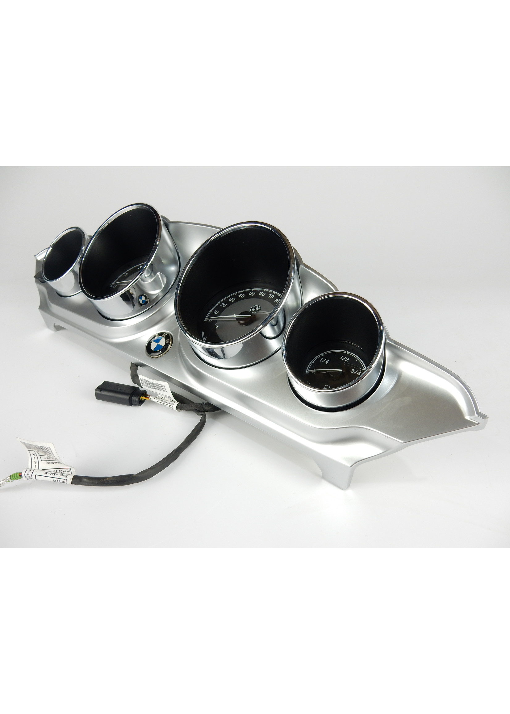 BMW BMW R18 B Transcontinental US Instrumentenpaneel CHROME / Toerenteller / Brandstofmeter / Vermogensreserve-indicatie / 46639829082 / 62119480498 / 62119480499 / 62119480500
