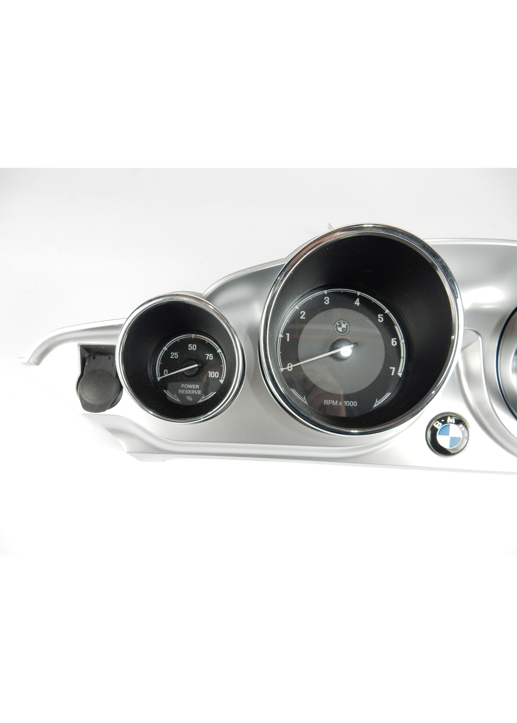BMW BMW R18 B Transcontinental US Instrument panel CHROME / Revolution counter / Fuel level indicator / Power reserve display / 46639829082 / 62119480498 / 62119480499 / 62119480500