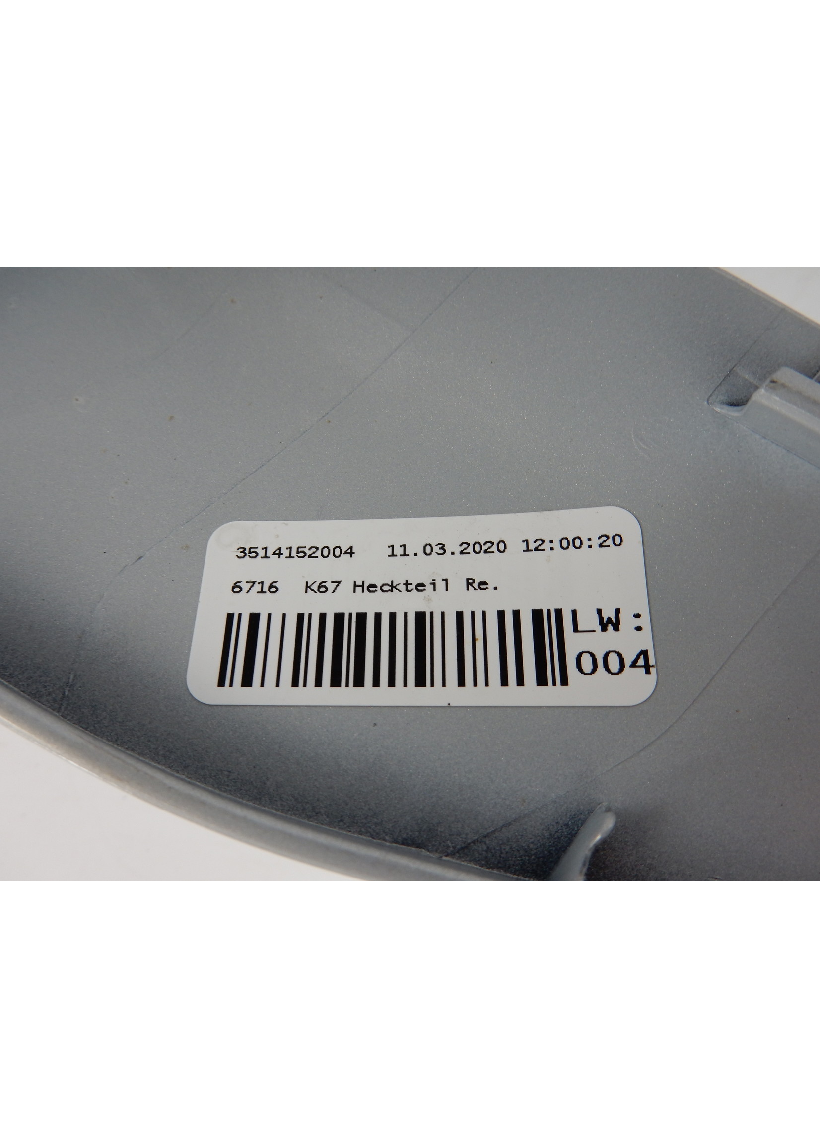 BMW BMW S 1000 RR Heckseitenteil rechts WN2W hockenheim silber / 46628569778