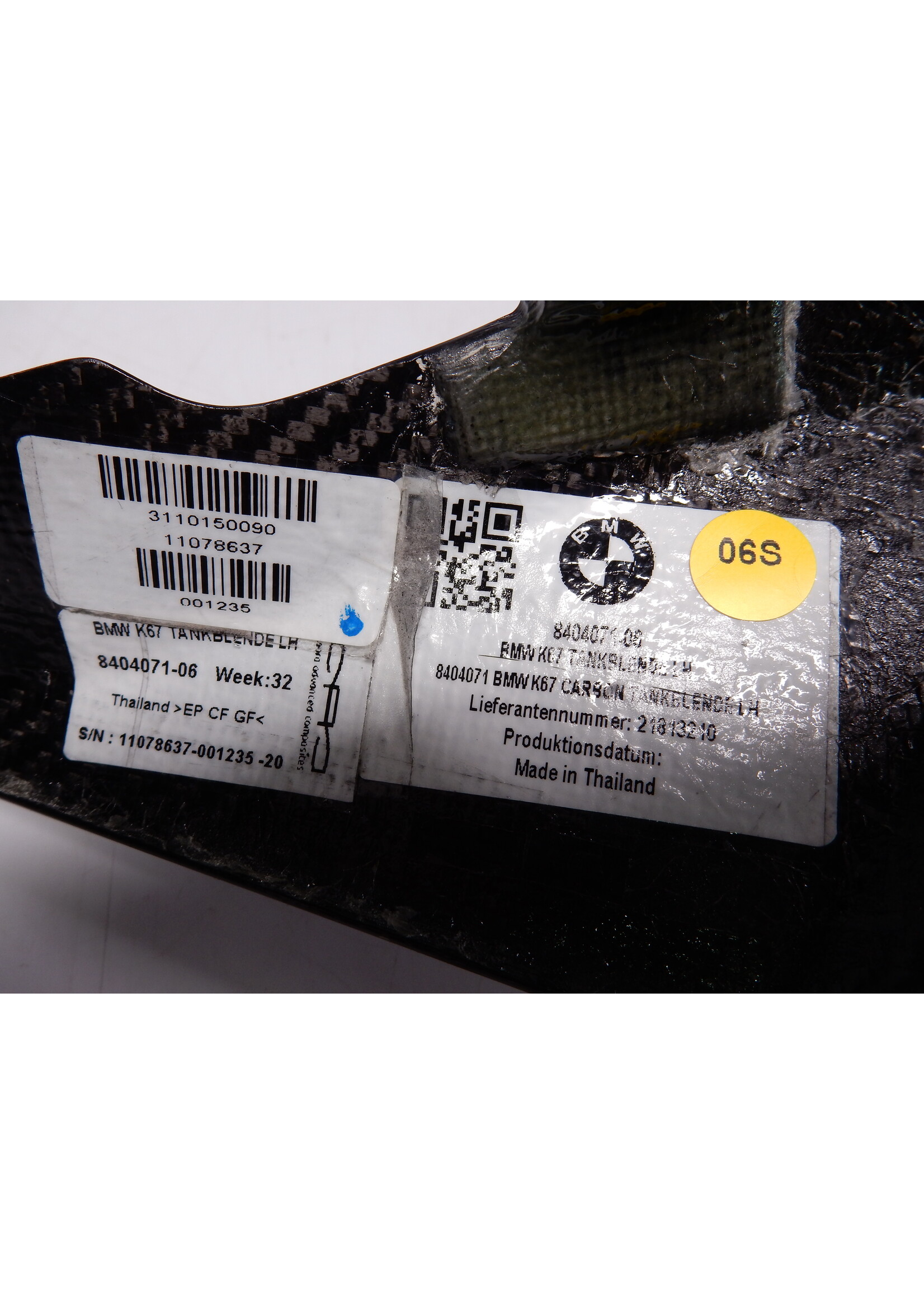 BMW BMW M 1000 RR Tankpaneel carbon links / Tankafdekking met decor links / 77318404071 / 46817922131