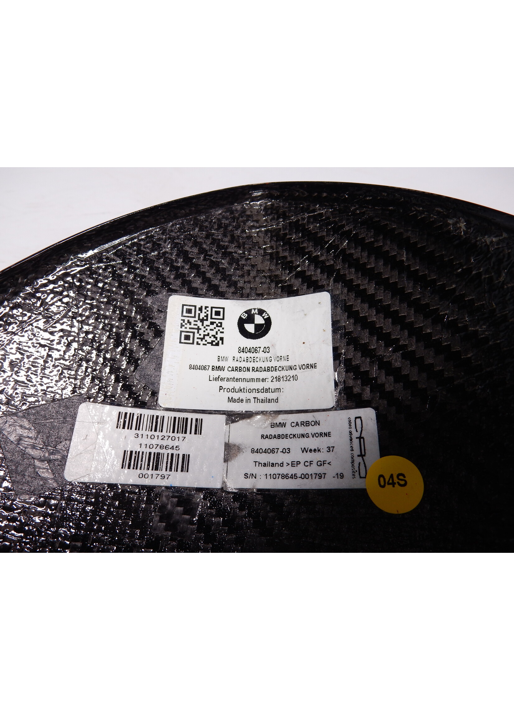 BMW BMW M 1000 RR Voorspatbord carbon / 77318404067