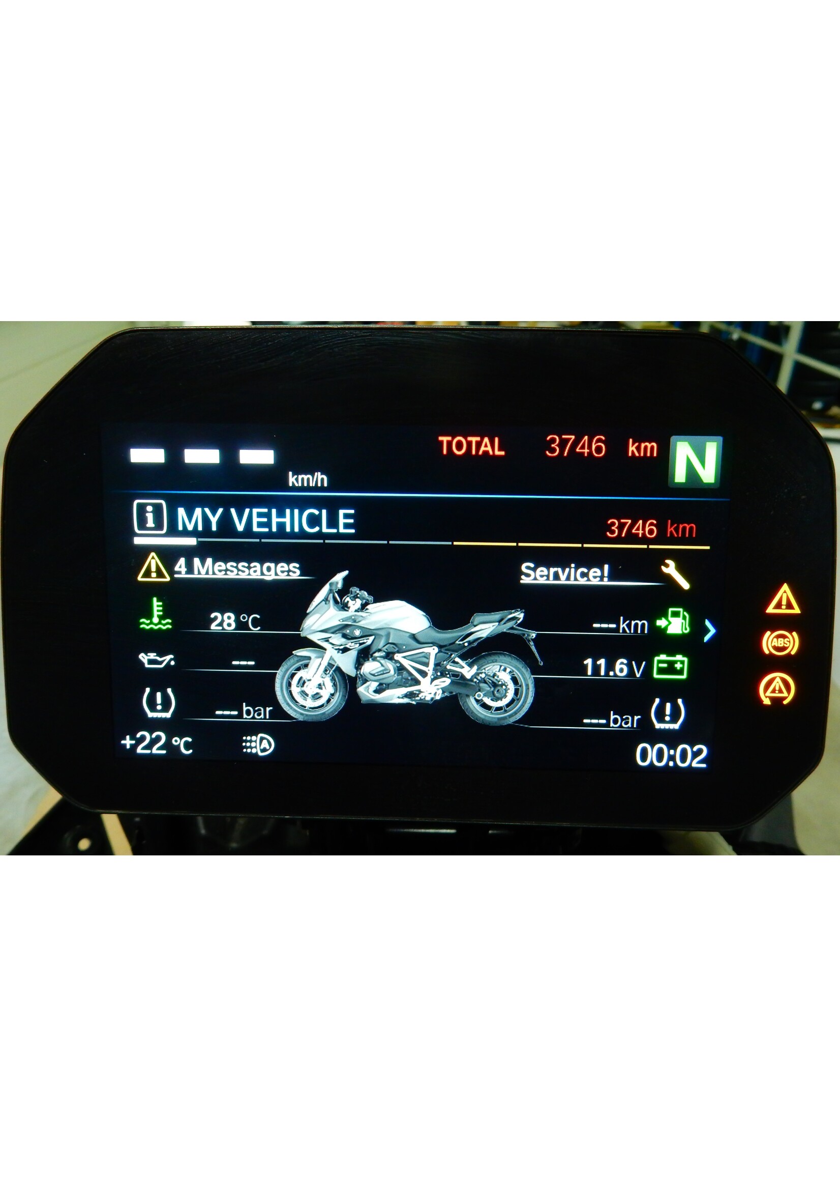 BMW BMW R 1200 RS Instrumentenkombination TFT-DISPLAY B / 62111683196