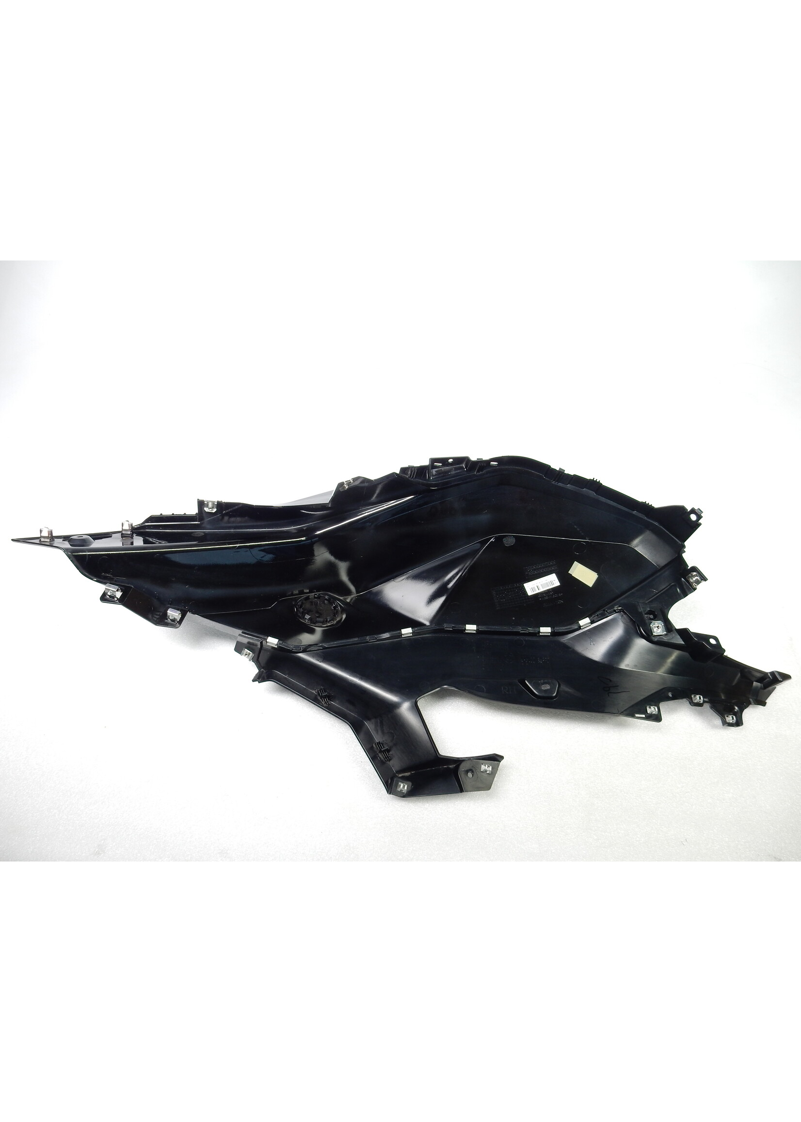 BMW BMW F 900 XR Tankafdekking rechts onder / Zijdeel bekleding rechts Tape op transparante lak BLACK STORM / 46638403902 / 46638403894 / 46638358168