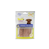 Truly Chicken + Fish Strips 15 x 90gr. Truly Snacks Truly Chicken + Fish Strips 15 x 90gr.