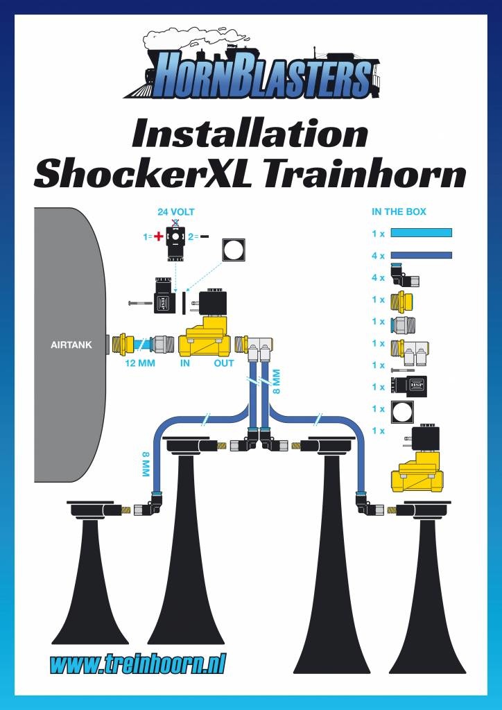 Hornblasters Shocker XL Trainhorn