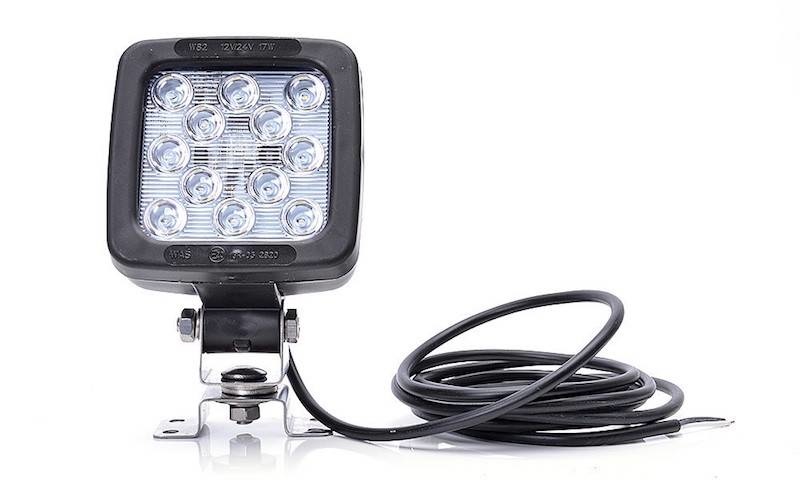 12 LED werklamp met kunststof behuizing