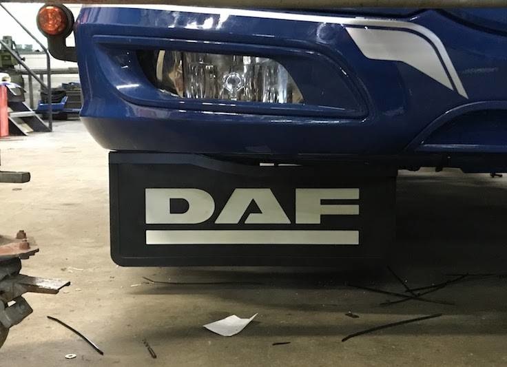 Turbo Truckparts RVS Spatlapsteunen DAF XF Euro 6