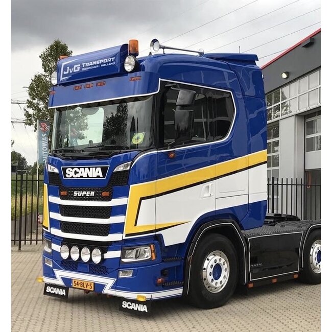 Lichtbaksteunen (set) voor Scania NextGen met Fox Parts zonneklep