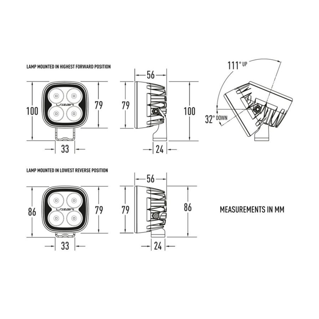 Lazer Lazer Utility-25 Led werklamp met 5 jaar garrantie!