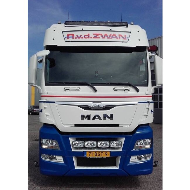 Beautiful Custom Fox Parts sunvisor for the big XXL Cab